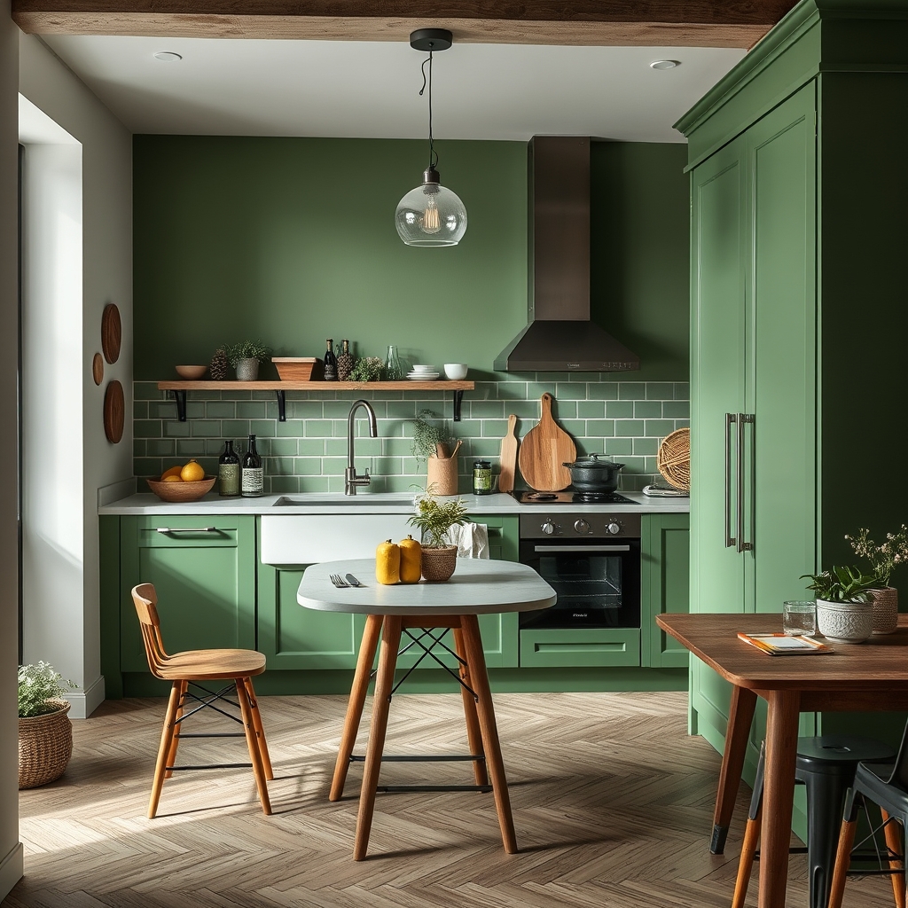 Cuisine vert sauge : la teinte incontournable qui s'impose en 2026