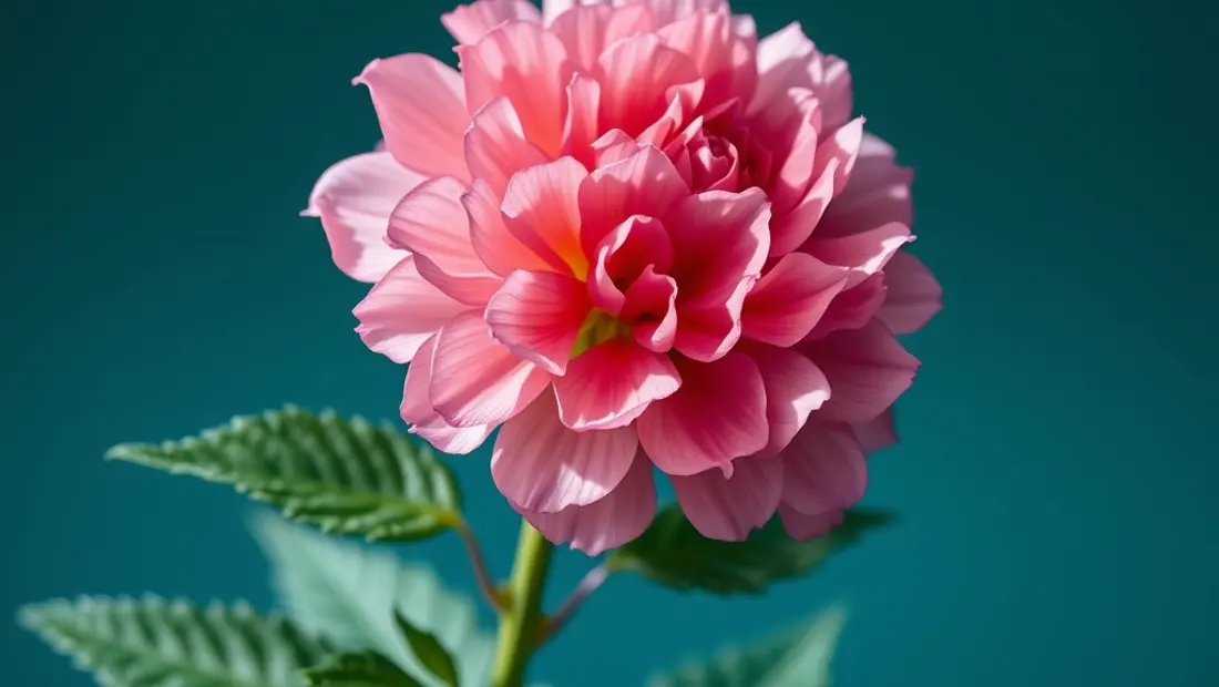 Fleur d'hortensia rose