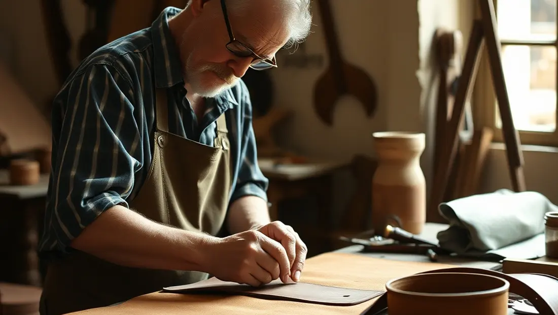 Tannage à l'alun dans un atelier artisanal