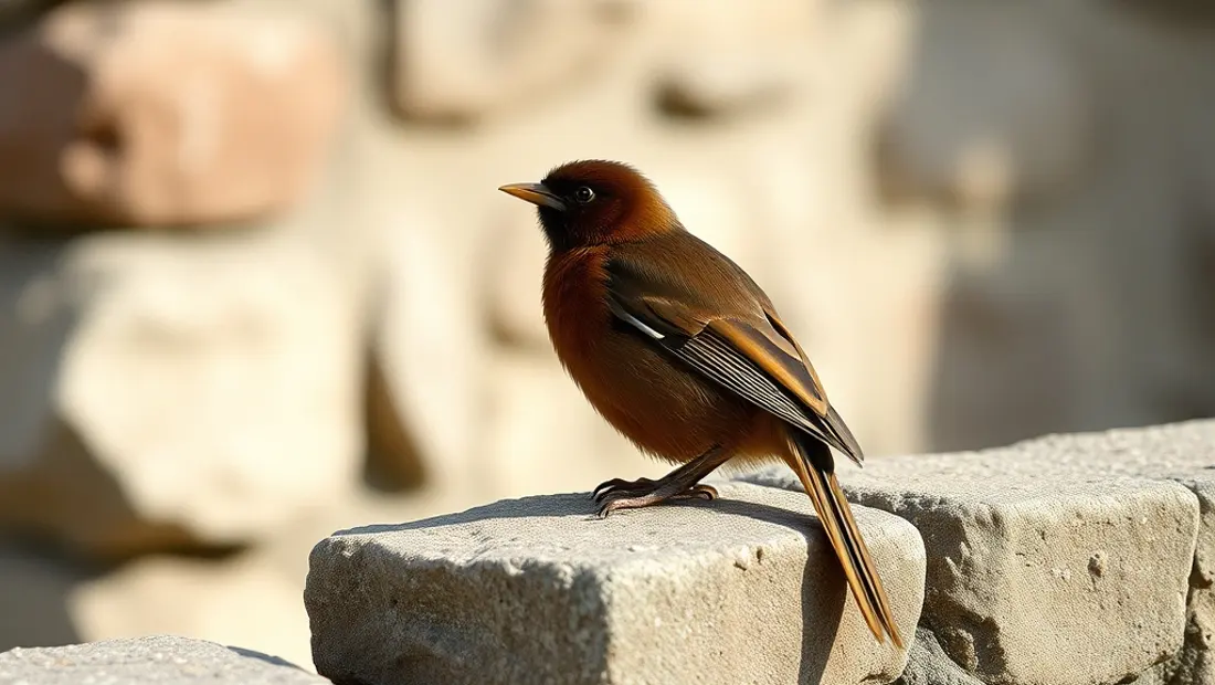 Punaise marron sur un mur de pierre