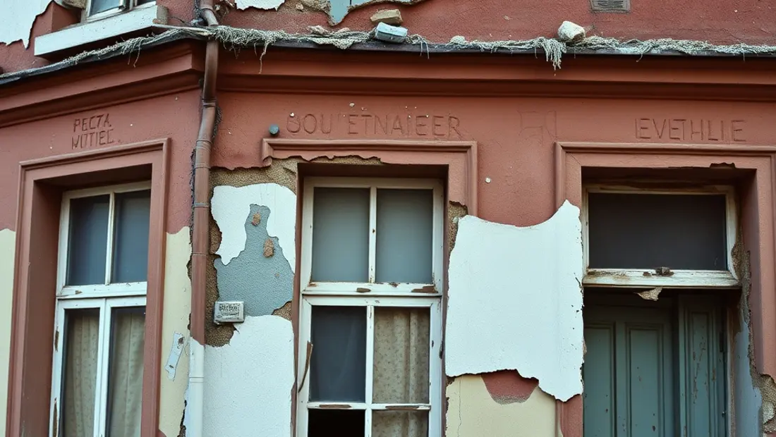 Façade avant ravalement.