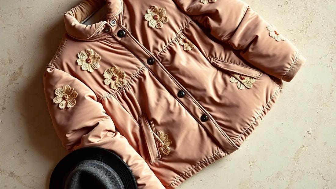Paillasson douillet en velours avec motifs de fleurs.