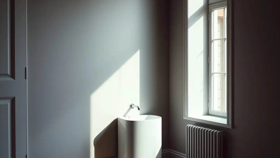 Radiateur fonte installé dans une pièce.