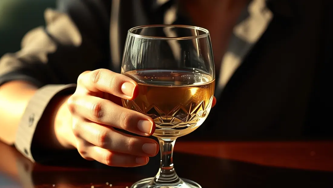Verre cassé sur une table.