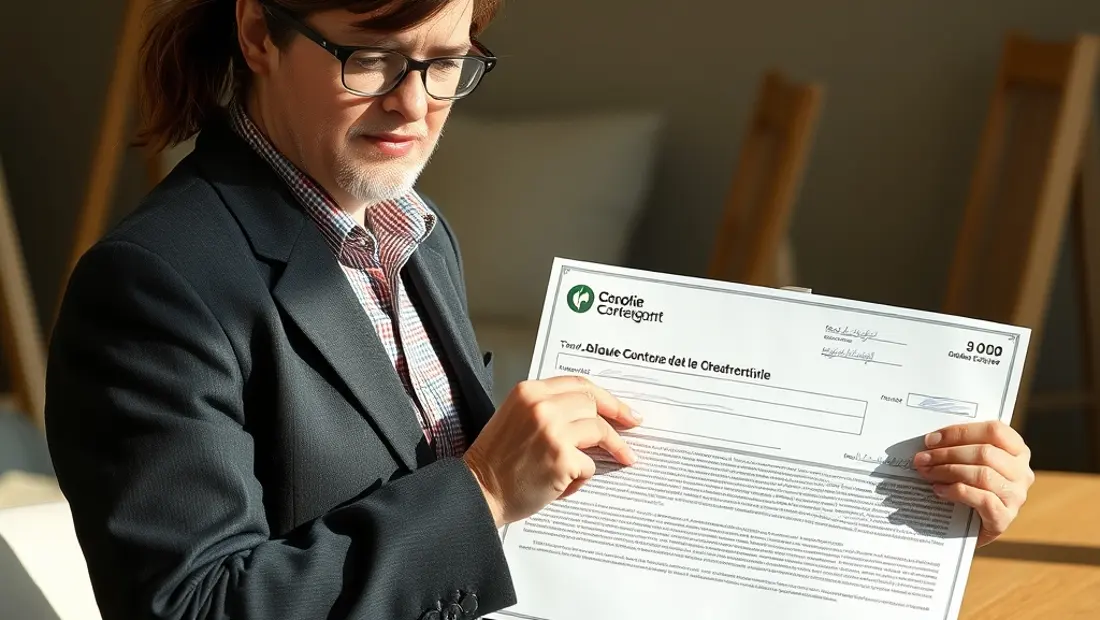 Versement d'acompte pour travaux de construction.